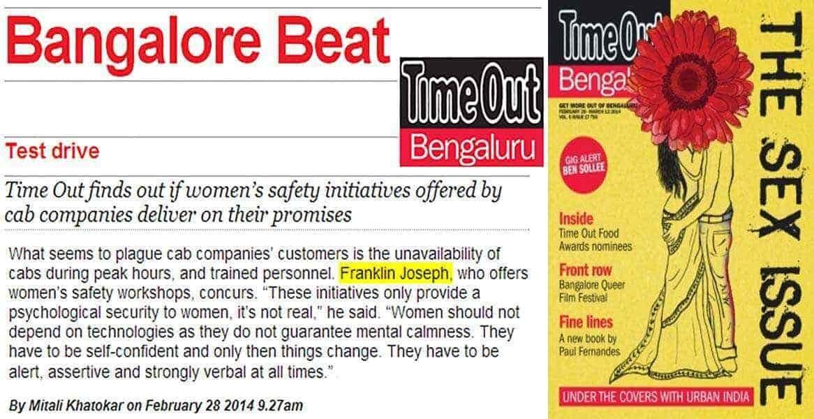 Timeout Bengaluru, India Franklin Joseph Quote