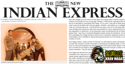 More than Martial Art – Krav Maga – New Indian Express Newspaper