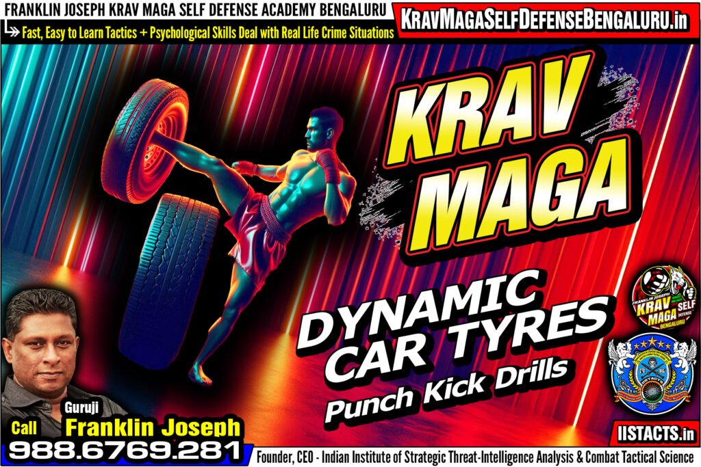 Krav Maga Car Tyre Punch Kick Drills > Franklin Joseph Krav Maga Self Defense Combat Academy, Bengaluru