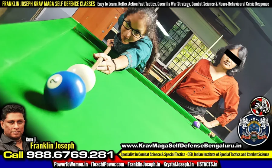 Krav Maga Bengaluru Takes to the Snooker Table > Franklin Joseph Krav Maga Self Defense Bengaluru