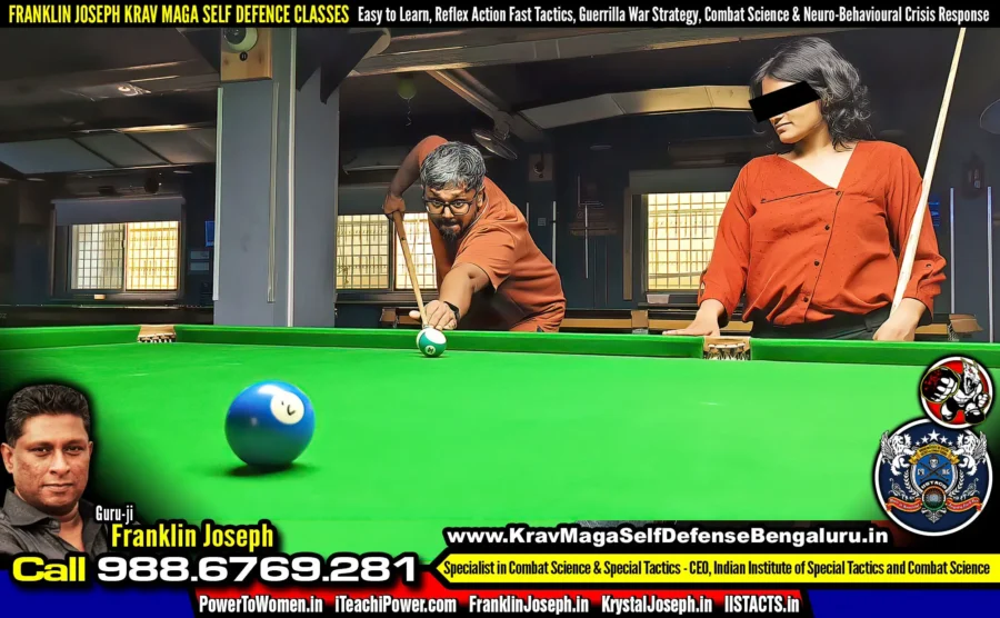 Krav Maga Bengaluru Takes to the Snooker Table > Franklin Joseph Krav Maga Self Defense Bengaluru