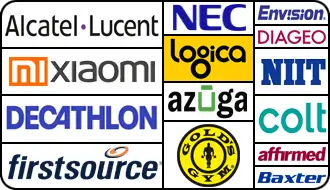 Clients ~ Franklin Joseph Power To Women Corporate Self Defense Workshops - Alcatel Lucent, Mi Xiaomi, Decathlon, Firstsource, NEC, Logica, Azuga, Gold Gym, Envision, Diageo, NIIT, Colt, Affirmed, Baxter